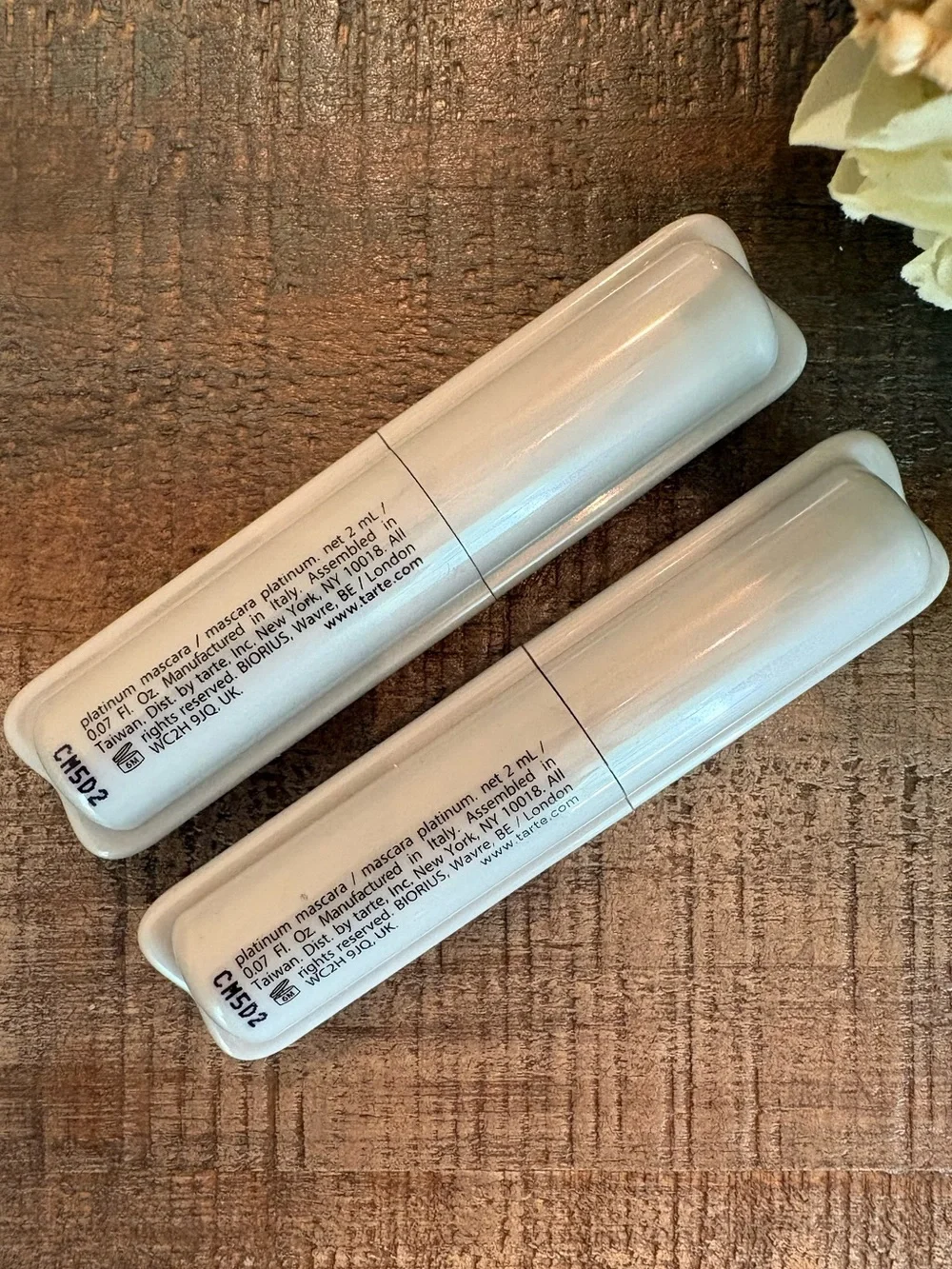 New TARTE Lights, Camera, Lashes PLATINUM MASCARA Minis Duo in BLACK!